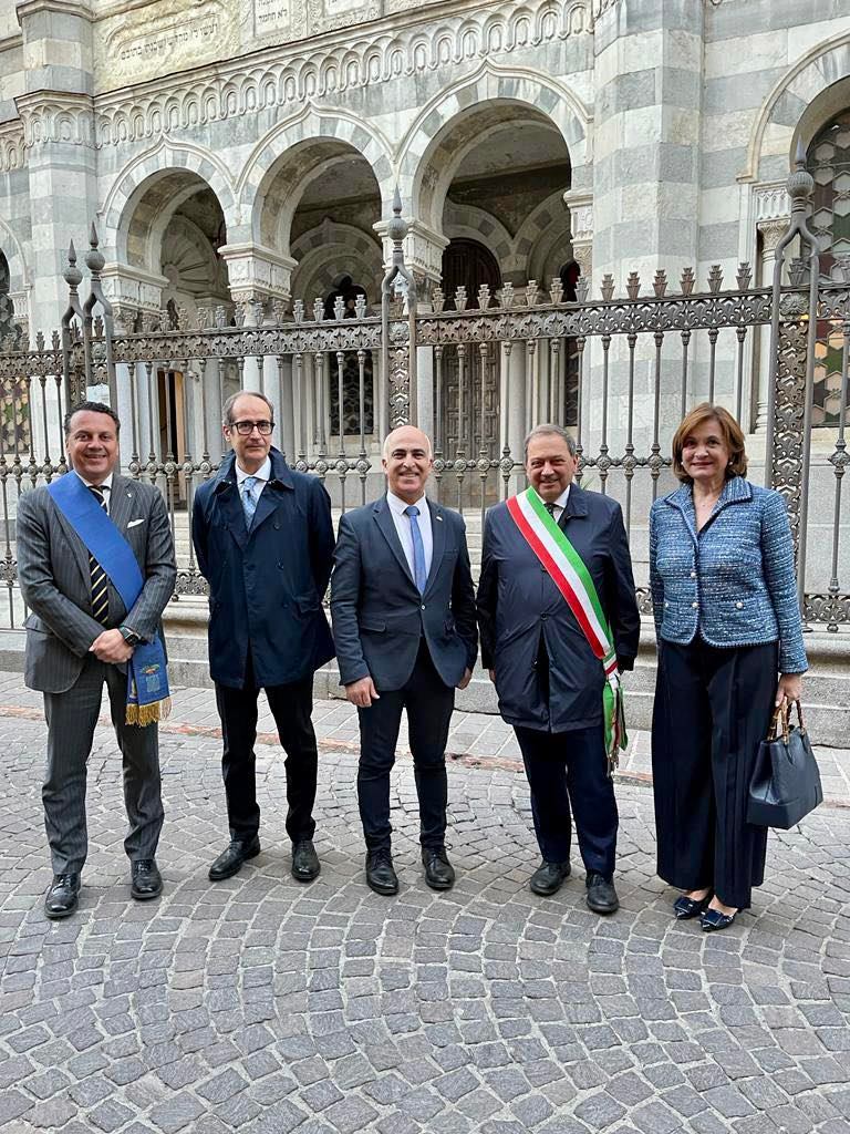 L'ambasciatore d'israele in italia dror eydar a vercelli