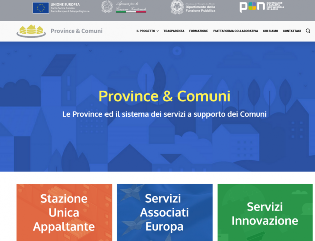 On-line il sito sul progetto upi "province e comuni"